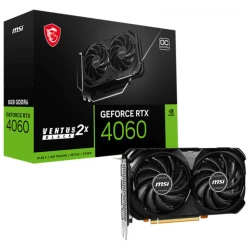 MSI Video Card NVidia RTX 4060 VENTUS 2X BLACK 8G OC 8GB GDDR6/128bit PCI-E 4.0 - thumbnail 1