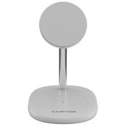 CANYON wireless charger WCS-205 15W Qi2 2in1 White - thumbnail 2