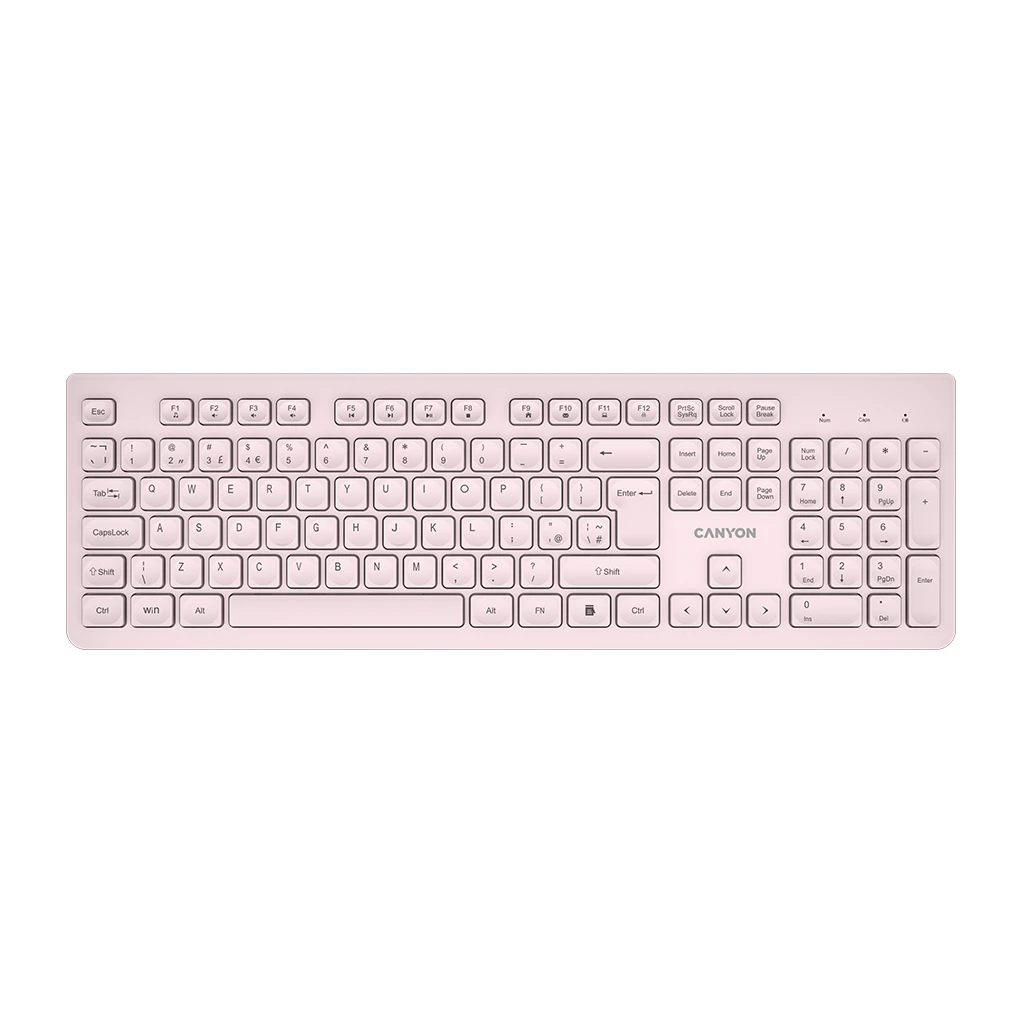 CANYON Keyboard HKB-W01 EN/AD AAA Wireless Beige - image 1