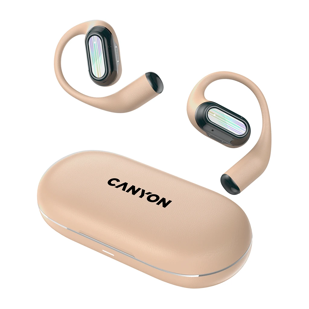 CANYON Bežične Slušalice OnFlow 12 - ANC, Bluetooth 5.3, 40h Baterija, Bež - image 1