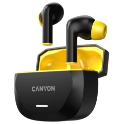 Canyon Hexagon 7 Bežične Slušalice - ANC+ENC, Bežično punjenje, Crno-žute - thumbnail 2