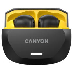 Canyon Hexagon 7 Bežične Slušalice - ANC+ENC, Bežično punjenje, Crno-žute - thumbnail 3