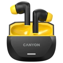 Canyon Hexagon 7 Bežične Slušalice - ANC+ENC, Bežično punjenje, Crno-žute - thumbnail 4