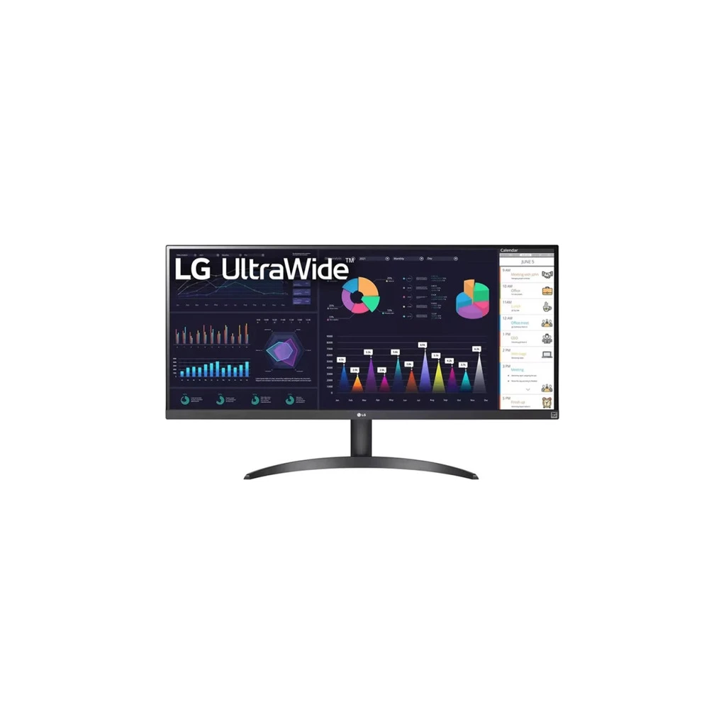 LG 34" UltraWide 34WQ500-BIPS, 2560x1080, 400cd, 5msHDMI, DP, USB Type-C, Tilt, VESA100x100 - image 1