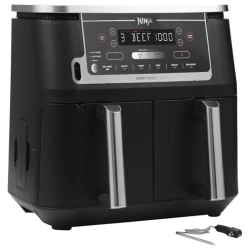 Ninja dvozonska fritezaKap. 9.5L, snaga 247W, 6 funkcija, digitalni termometar i kont. table - thumbnail 2