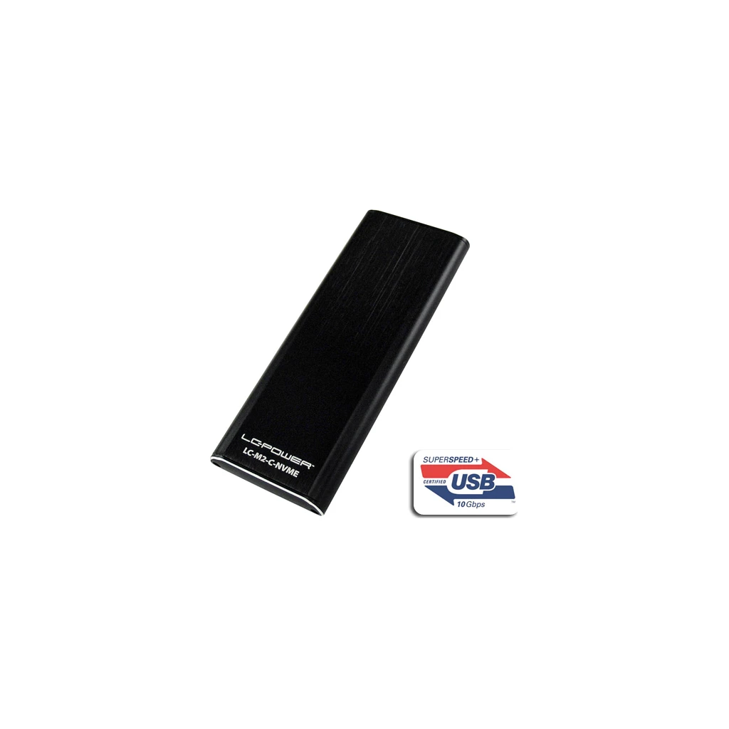LC-Power LC-M2-C-NVMEUSB 3.1 Gen. 2 Type C M.2SSD Enclosure - image 1