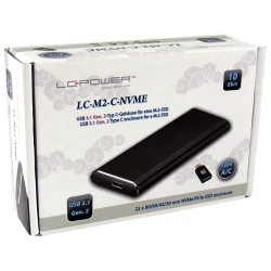 LC-Power LC-M2-C-NVMEUSB 3.1 Gen. 2 Type C M.2SSD Enclosure - thumbnail 2