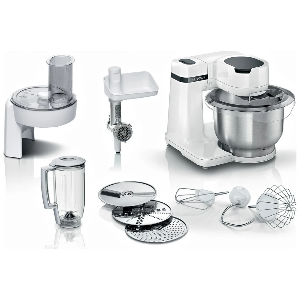 BOSCH kuhinjski aparat MUM Serie 2| Bijela, 700W, 3.8L, 4 Brzine, Inox posuda, SL - image 1
