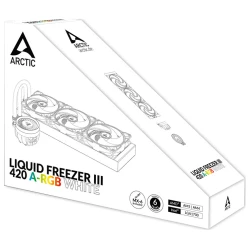 Liquid Freezer III 420 A-RGB WWhite, Multi Compatible AIOCPU Water Cooler, 1851, 1700, AM4, AM5 - thumbnail 4