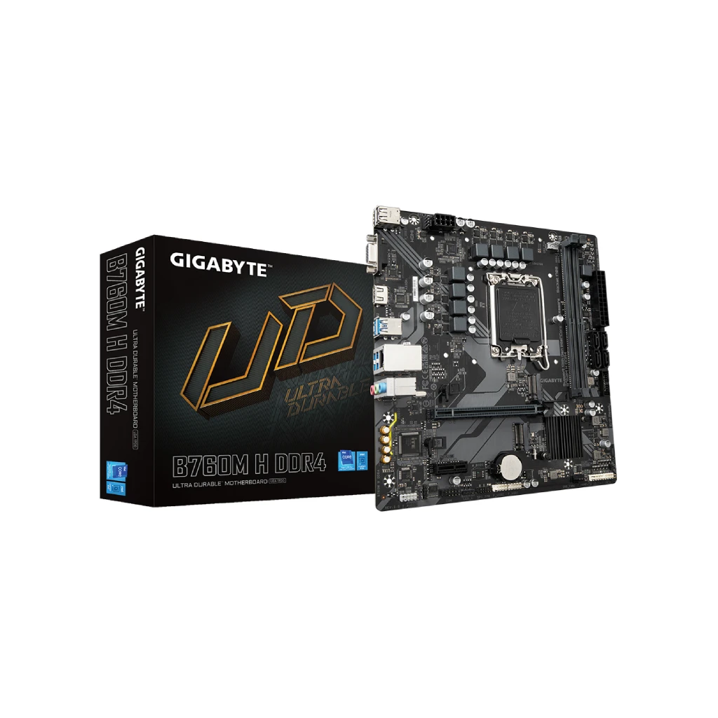 Gigabyte MB B760M H DDR4LGA1700; 2xDDR4; 2xM.2; 4xSATA12xUSB; HDMI, DP; mATX; - image 1