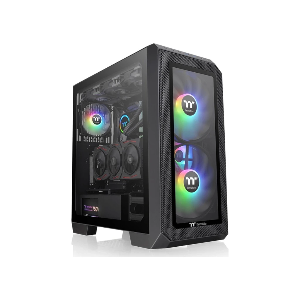 Thermaltake View 300 MX Mid tower, tempered glass 2x 200mm ARGB PWM fan, 1x 120mm ARGB - image 1