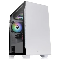 Thermaltake S100 White Micro Micro case, tempered glass, 1x 120mm fan - thumbnail 3