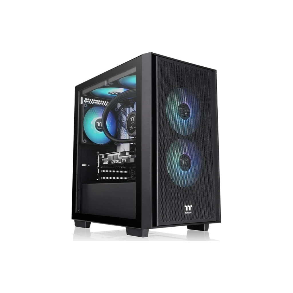 Thermaltake Versa H16 TG ARGB Micro Tower Case, mATX,TG panel, 3x 120mm ARGB fans - image 1