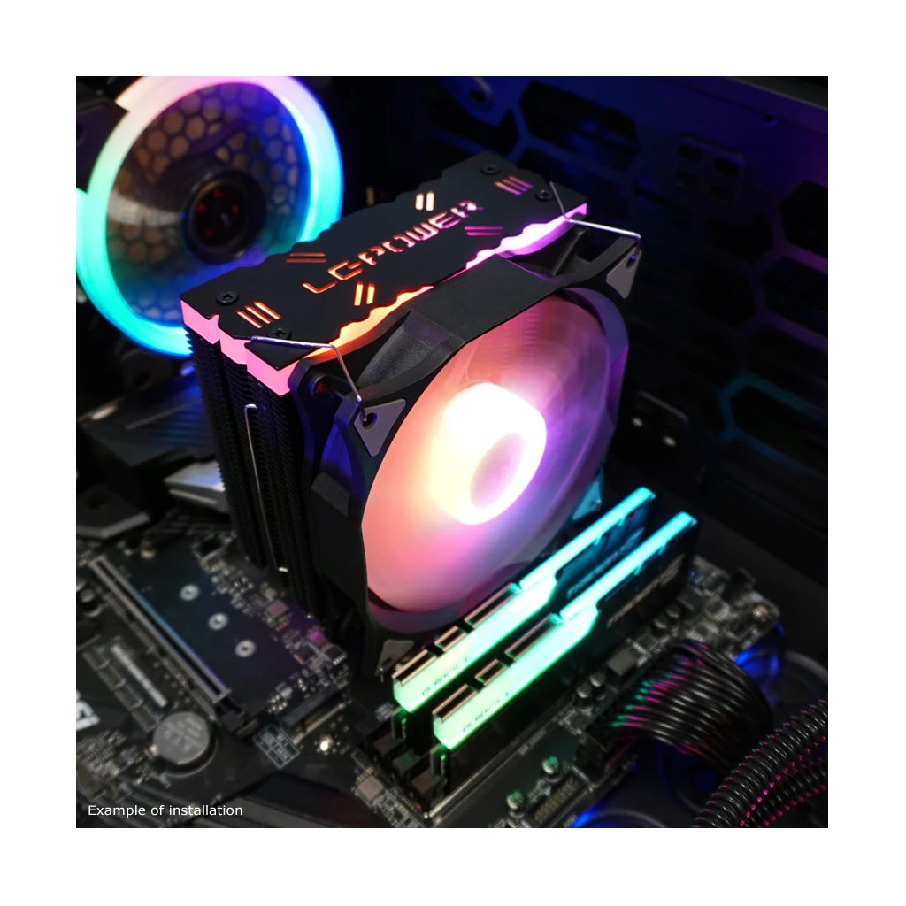 CPU Cooler LC-CC-120-ARGB-PROIntel LGA 775/115x/1366/2011/2011-3/2066;AMD AM2+/AM3/AM3+/AM4 - image 1