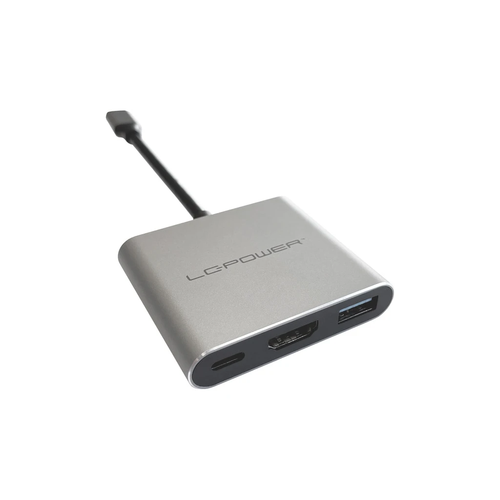 LC-Power USB-C HubUSB-A,  USB-C (PD 100W),1x HDMI do 4k UHD - image 1