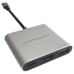 LC-Power USB-C HubUSB-A,  USB-C (PD 100W),1x HDMI do 4k UHD - thumbnail 1