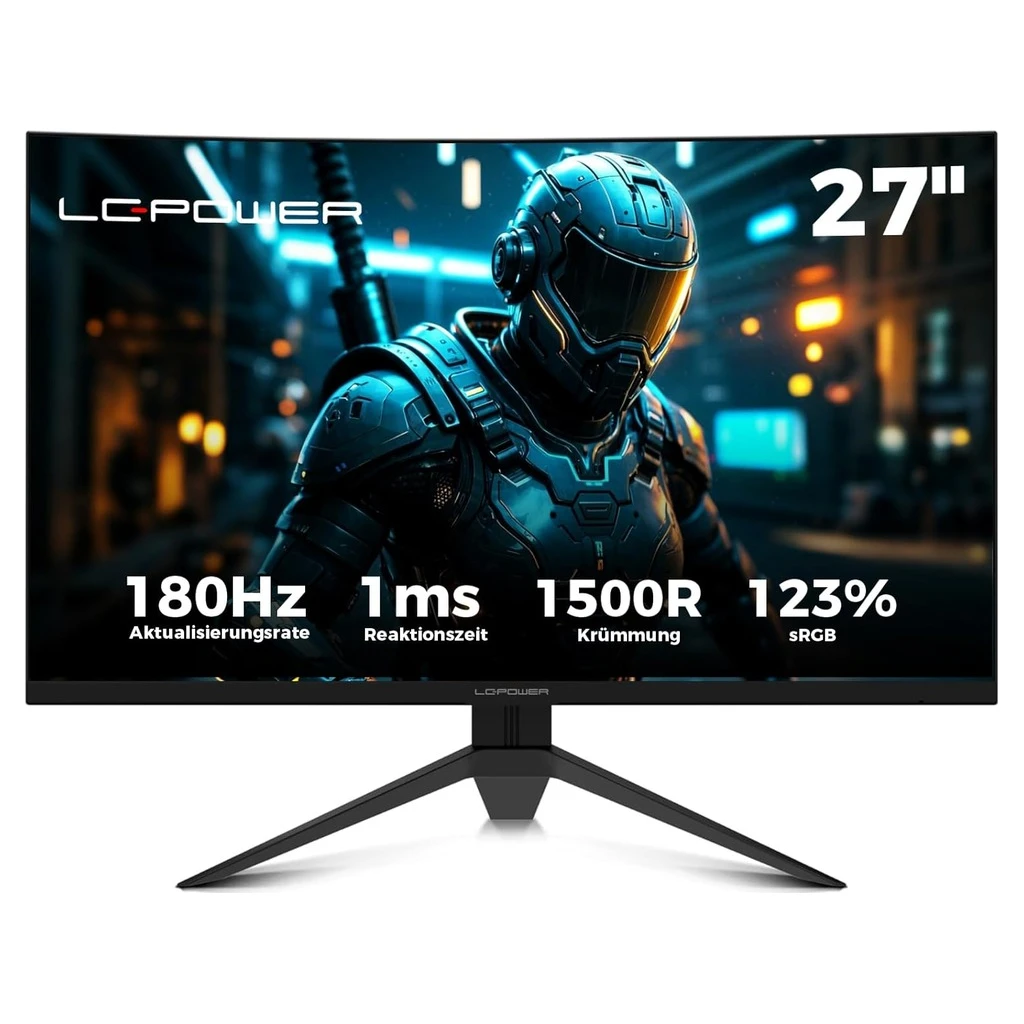 LC-Power Monitor LC-M27FC27",180 Hz, FHD (1920x1080),VA, 1500R, 1x DP, 2x HDMI - image 1