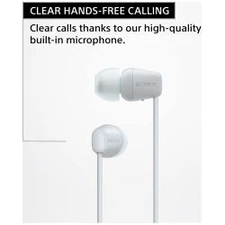 Sony slusalice WIC100, bijelein-Ear; Bluetooth; sa mikrofon - thumbnail 6