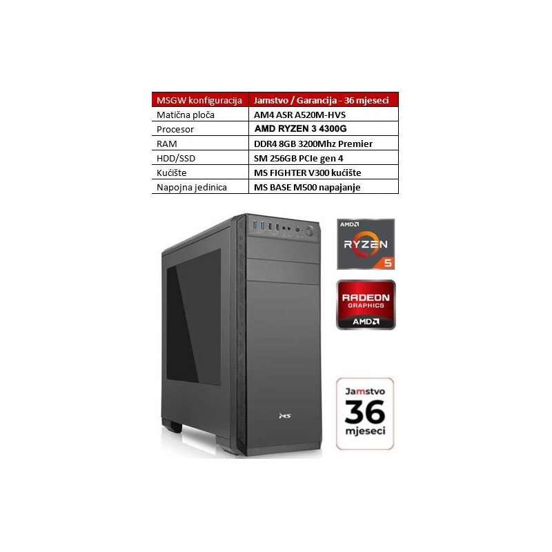 PC MSG R43/8GB/256GB/500W - image 1