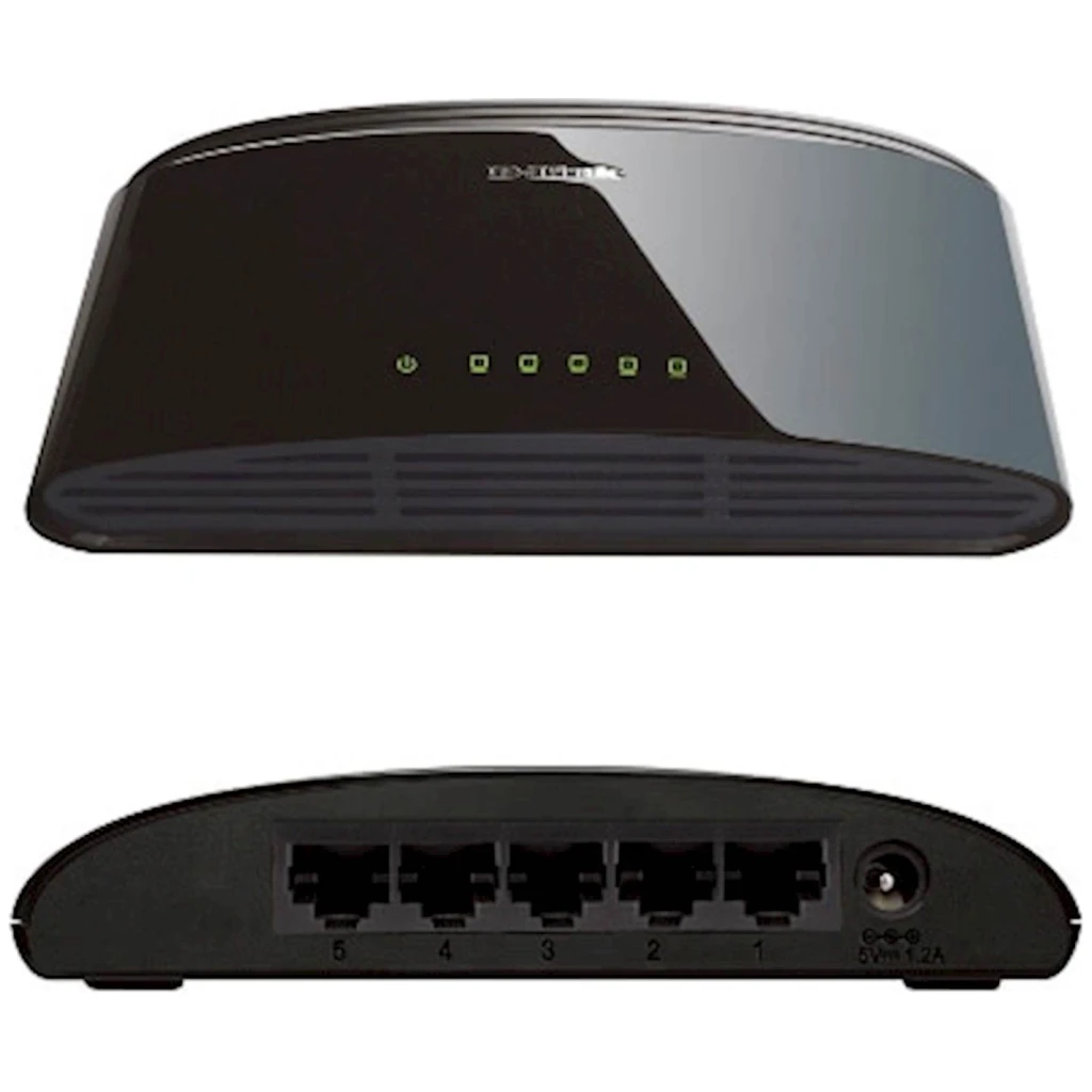 Switch DLINK 5-Port Fast Ethernet Unmnged Desktop - image 1