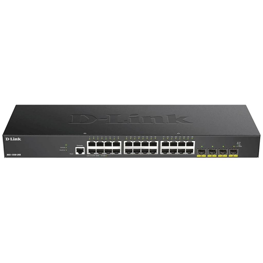 switch DLINK 28-PORT Gigabit SFP+ 10G DGS-1250-28X - image 1