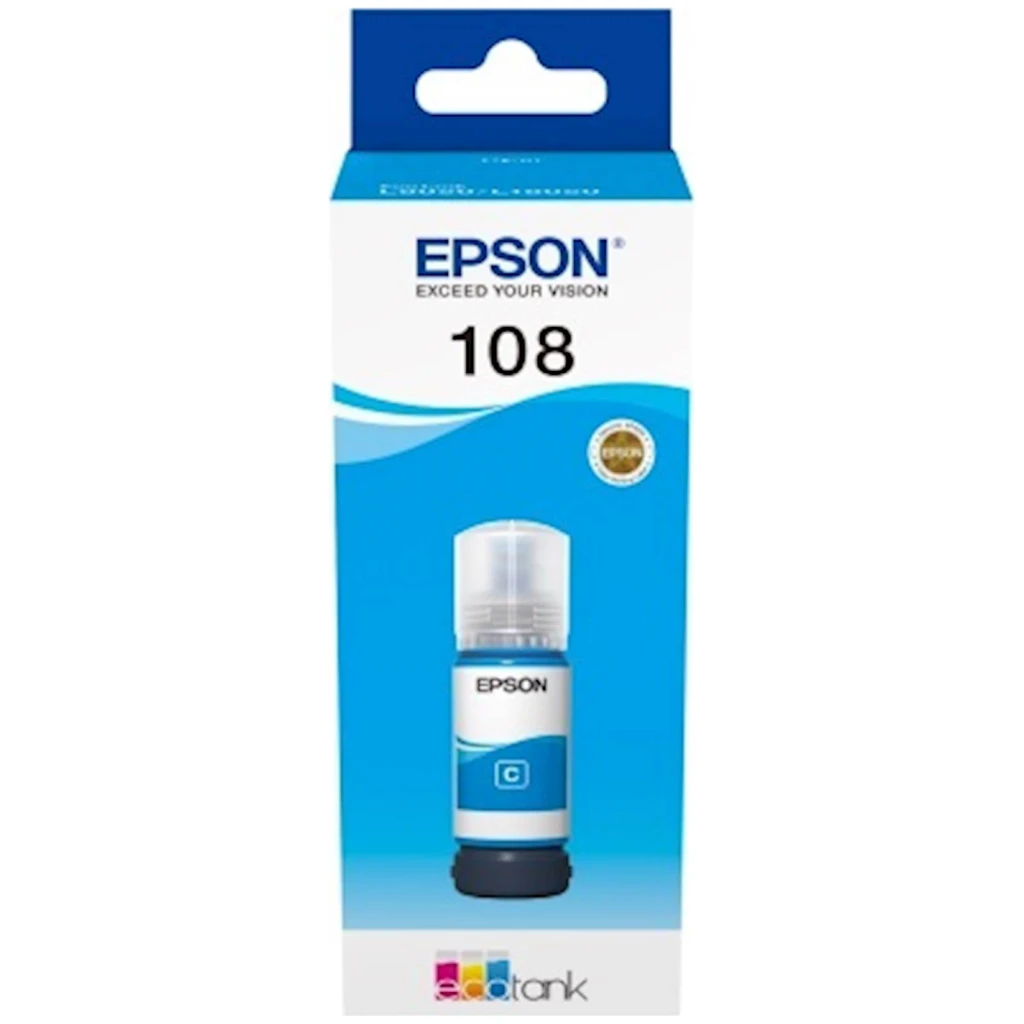 Tinta Epson 108 EcoTank Cyan - image 1