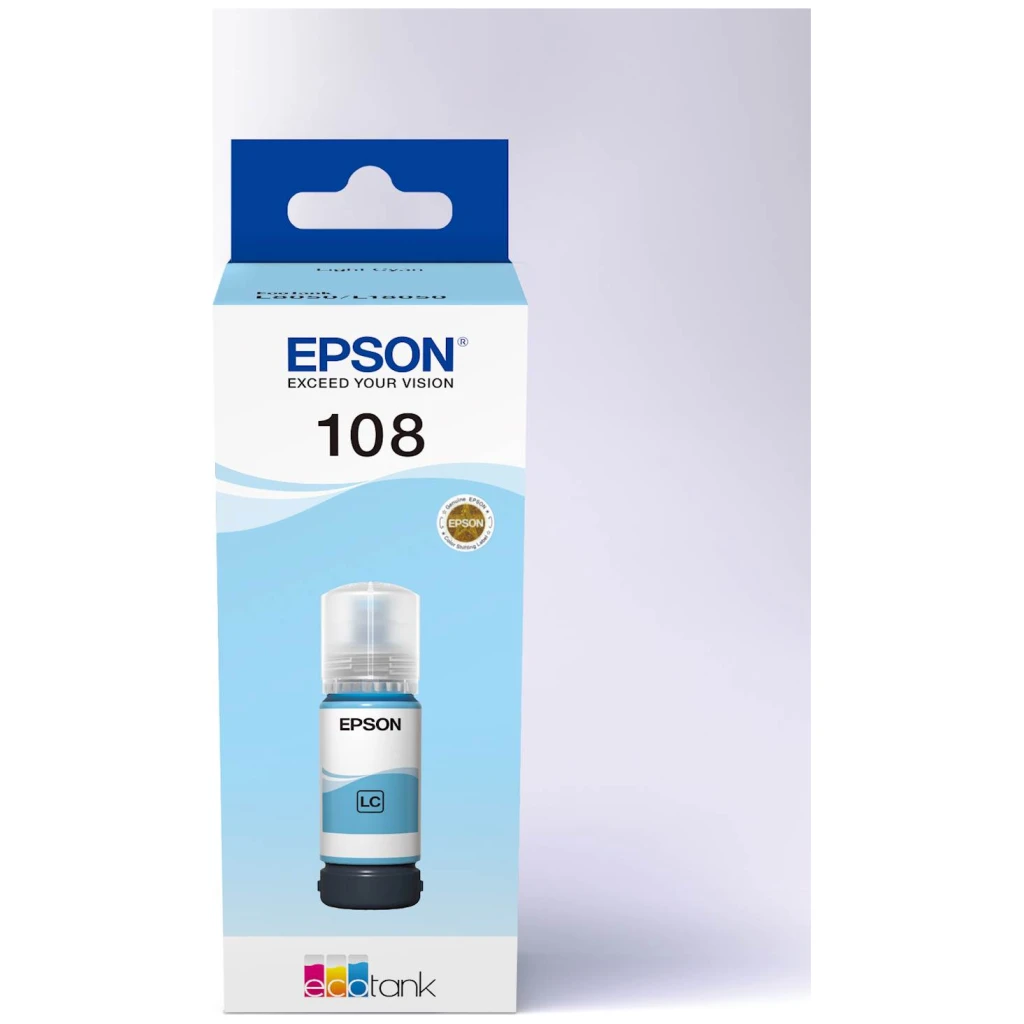 Tinta Epson 108 EcoTank Light Cyan - image 1