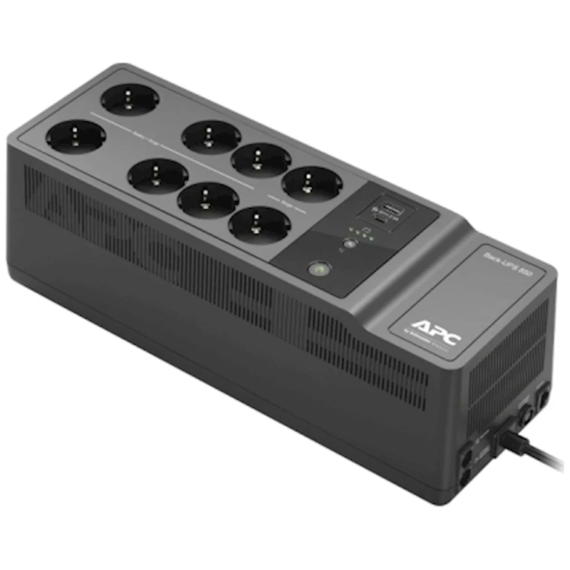 Back-UPS APC 850VA, 230V, USB Type-C i A portovi za punjenje, 8 Schuko CEE 7 utičnica (2 prenapona) - image 1