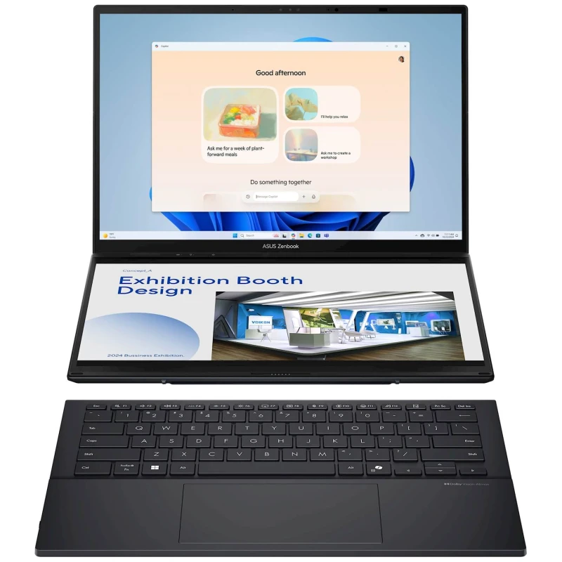 Laptop ASUS Zenbook Duo14 UX8406CA-PZ005W 14"3K OLED TOUCH 120Hz U9-285H 16C/16T 32GB DDR5 s2TB W11h - image 1