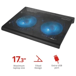 Trust Azul stalak za laptop sa dva rashladna ventilatora,17.3" - thumbnail 2