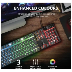 Trust GXT 835 gaming tastatura Azor Illuminated - thumbnail 2
