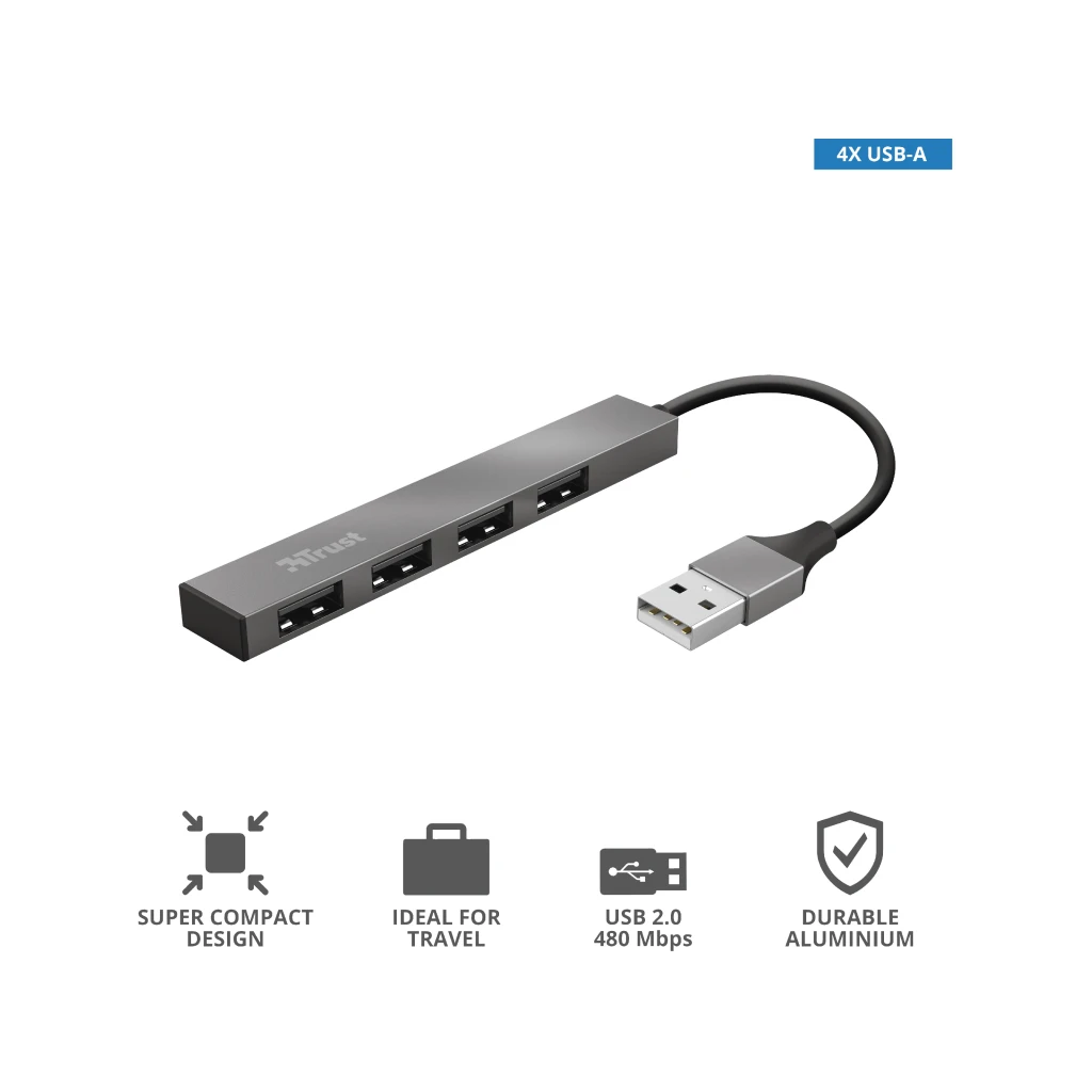 Trust mini hub 4-port USB 2.0 Halyx - image 1