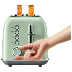BUYDEEM Toster za 2 kriške DT620E Cozy Greenish, 7 nivoa, 3 funkcije, EU - thumbnail 1