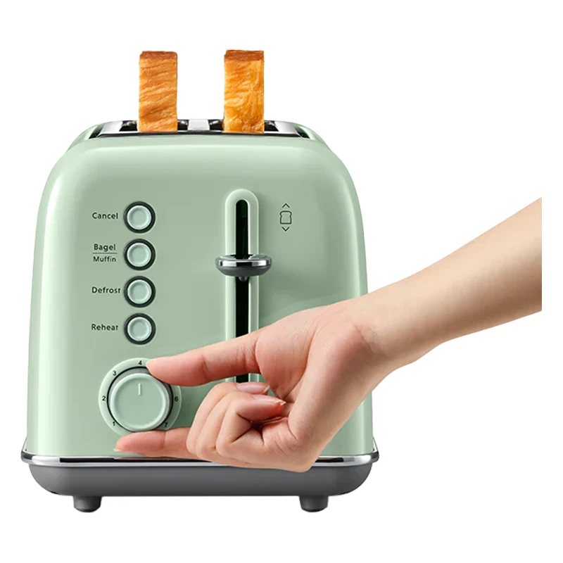 BUYDEEM Toster za 2 kriške DT620E Cozy Greenish, 7 nivoa, 3 funkcije, EU - image 1