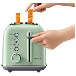 BUYDEEM Toster za 2 kriške DT620E Cozy Greenish, 7 nivoa, 3 funkcije, EU - thumbnail 2