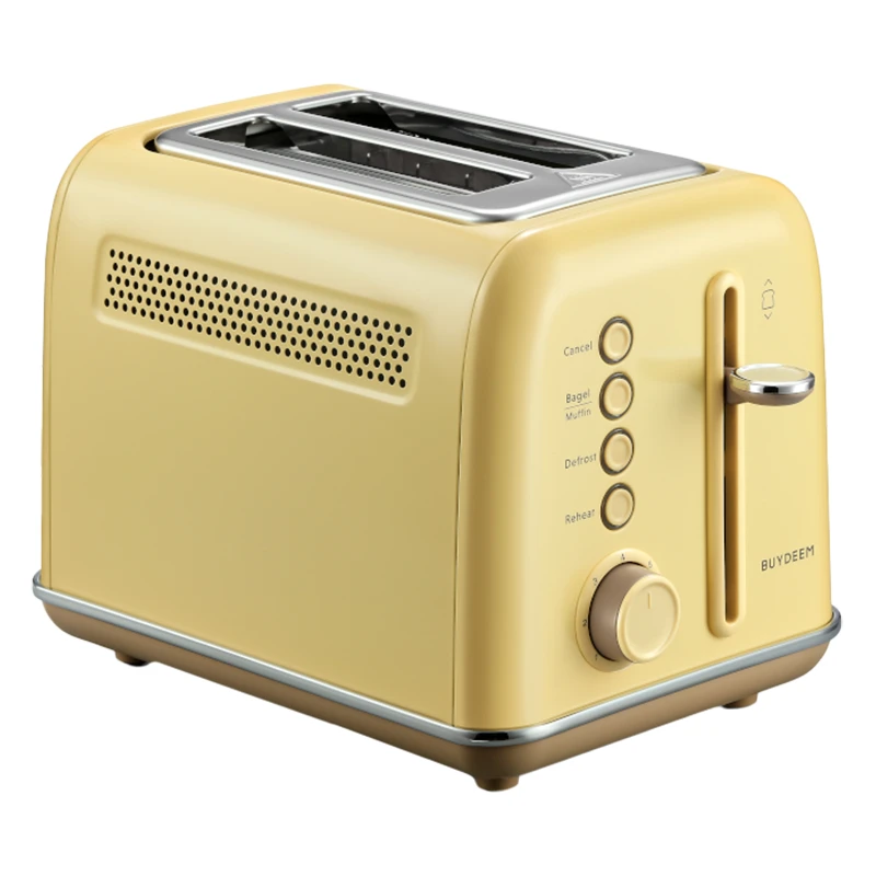 BUYDEEM Toster za 2 kriške DT620E, Mellow Yellow, 7 podešavanja, automatsko centriranje, odmrzavanje - image 1