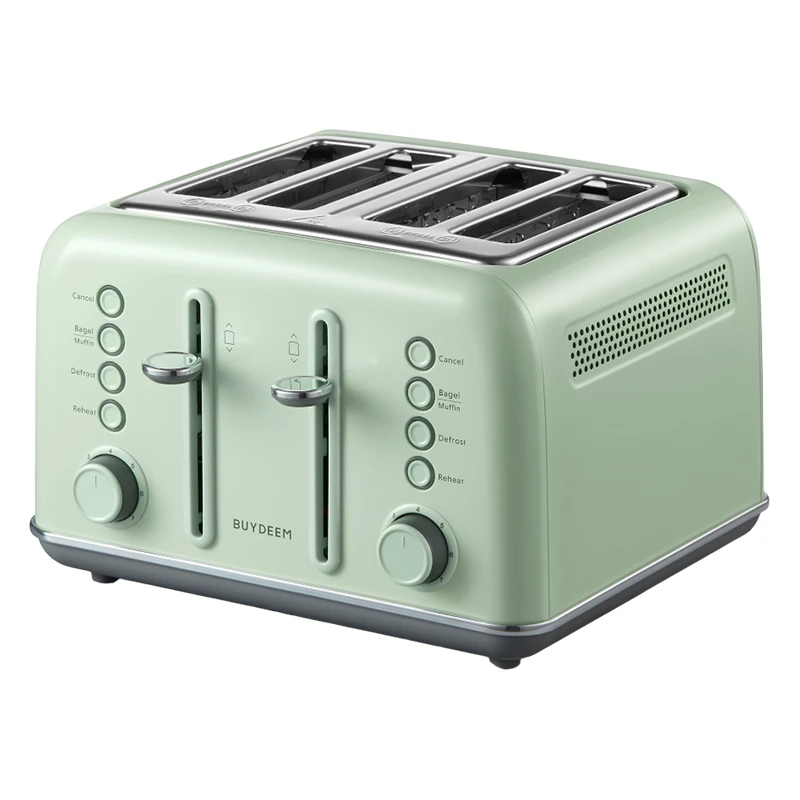 BUYDEEM Toster za 4 kriške DT640E, Cozy Greenish, 1800W, EU - image 1