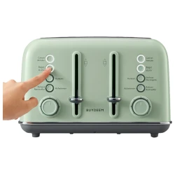BUYDEEM Toster za 4 kriške DT640E, Cozy Greenish, 1800W, EU - thumbnail 6