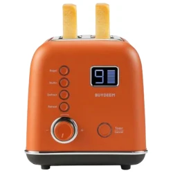 BUYDEEM 2-Slice Automatski Metalni Toster DT730E, Koi Crvena, EU, 7 nivoa zapečenosti - thumbnail 4
