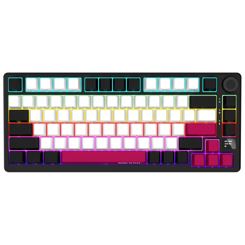 Lorgar Bežična Mehanička Gaming Tastatura 75% Pro Crna/crvena, EN, RGB, Hot-Swap, Bluetooth - image 1