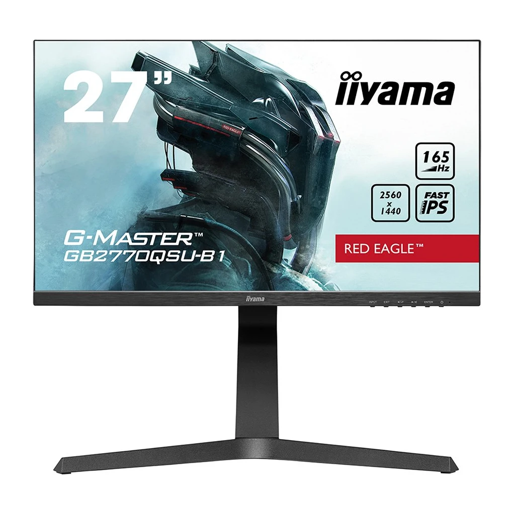 IIYAMA Monitor LED GB2770QSU-B6 27" Fast IPS Gaming 2560 x 1440 @180Hz 400 cd/m² 1200:1 - image 1