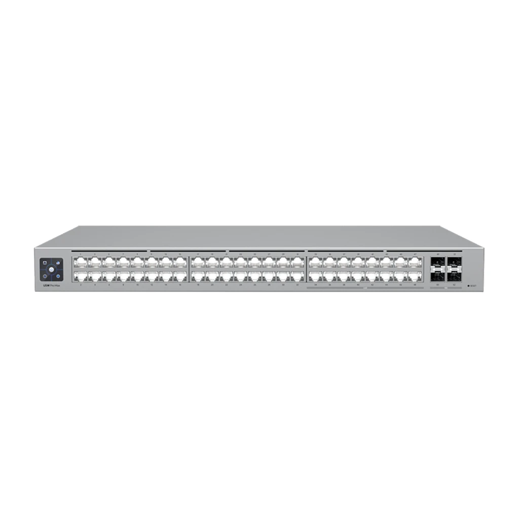 Ubiquiti 48-port Layer 3 Etherlighting switch with 2.5 GbE 16x 2.5 GbE RJ45 ports 32x - image 1