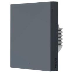 Aqara Pametni Zidni Prekidač H1 bez neutralnog jednopoložajni: WiFi, Zigbee, Ugradan Hub, Bez Baterije WS-EUK01-GRAY - thumbnail 3