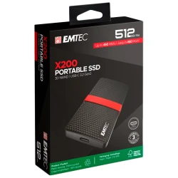 Emtec Prijenosni SSD X200 512GB, USB 3.1, kompaktan, lagan - thumbnail 2