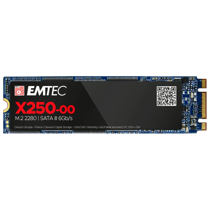 Emtec SSD M.2 Sata X250 - 256GB, Brza instalacija, Pouzdane performanse - image 1