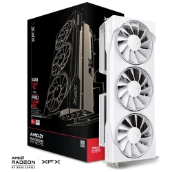 XFX Swift AMD Radeon RX 9070 OC Bijela Triple Fan, 16GB GDDR6, HDMI, 3xDP - thumbnail 1
