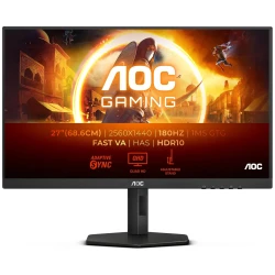 AOC Gaming Monitor LED Q27G4XN 27" QHD, 2560x1440, 180Hz, Adaptive Sync, HDR10 - thumbnail 3