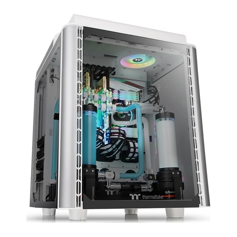 Thermaltake Level 20 HT Snow full-tower, tempered glass, 2x standard 140mm fans - image 1