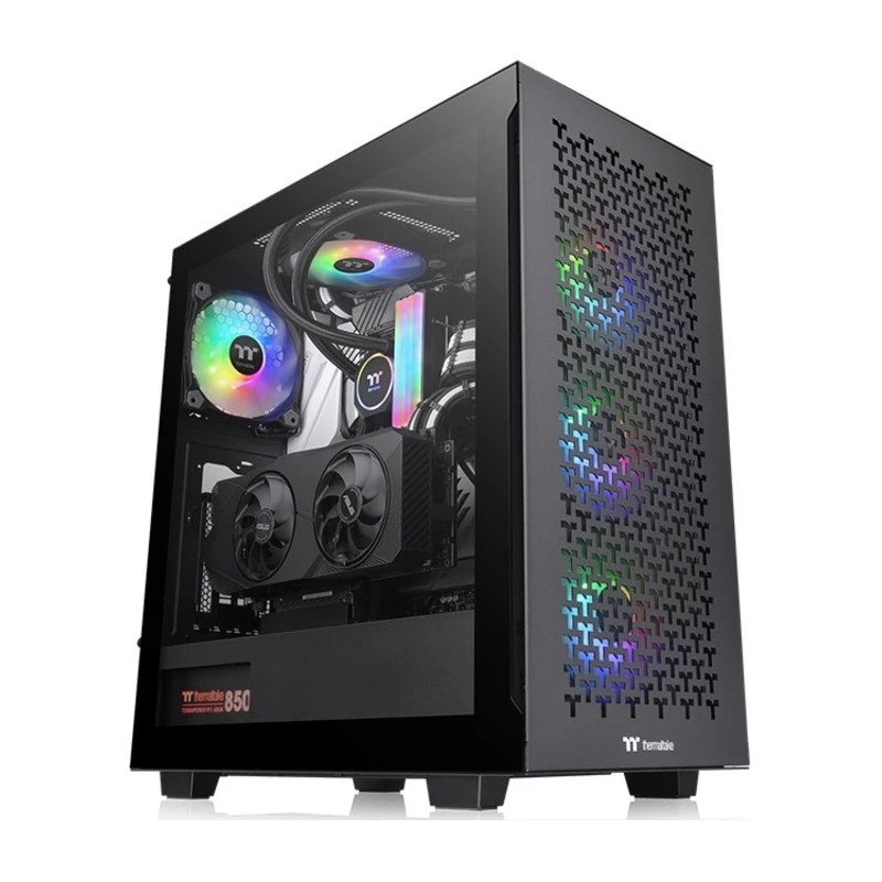 Thermaltake V350 TG ARGB Air Mid tower, tempered glass, 3x 120mm ARGB fan, 1x 120mm Turbo fan - image 1