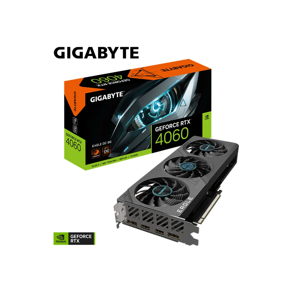 Gigabyte VGA 4060 EAGLE OC8GB GDDR6 128bit2xDP; 2xHDMI - image 1